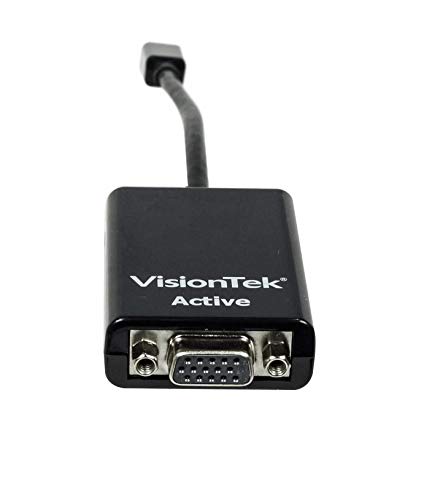 Adaptador VisionTek Mini DisplayPort a VGA activo miniatura 3