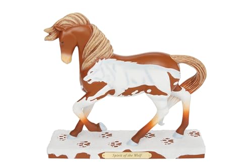 Enesco The Trail of Painted Ponies Spirit of The Wolf Figurine, 7.1 Inch, Multicolor