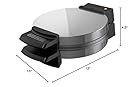 BLACK+DECKER WMB500 Traditional Belgian-Style Waffle Maker, Stainless Steel #2