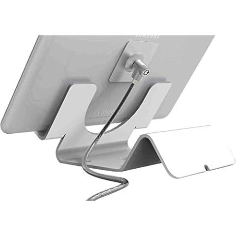 Compulocks Universal Tablet Holder Display With Keyed Cable Lock - Stand for tablet - lockable - high-grade aluminium - white - surface mountable Cover