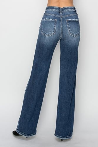 SALT TREE Risen Jeans - High Rise Straight Jeans - RDP57842