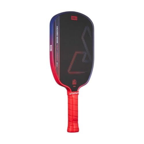 Image of JOOLA Agassi Heat Vision 16mm Pickleball Paddle - New Shape w /Extended Sweet Spot - Textured Carbon Fiber Surface for Spin - SK Film for Less Vibration - USAP Approved - NFC Chip Enabled