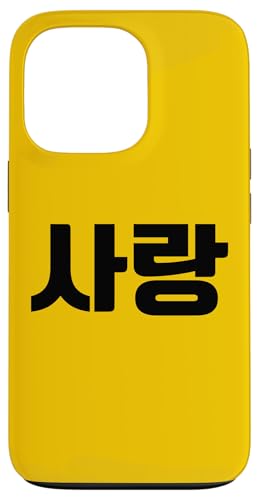 Love in Korean Salang Korean Text K-Pop Style �X�}�z�P�[�X iPhone 13 Pro �p