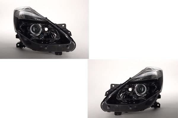 Faro Anteriore Sinistro E Destro Per Renault Clio BB/BC/CB (98-01) - Compatibile Con Livellamento Elettrico, HB3/H7