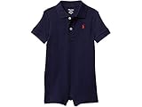 Polo Ralph Lauren Baby Boys Cotton Interlock Polo Shortall, French Navy', 3 meses