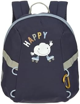 LÄSSIG Kleiner Kinderrucksack für Kita Kindertasche Krippenrucksack mit Brustgurt, 20 x 9.5 x 24 cm, 3,5 L/Tiny Backpack Outdoor Cloud dark blue