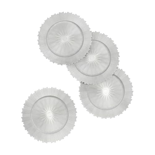 Platos Cargadores Redondos Plata 33 cm Pack 50 miniatura 6