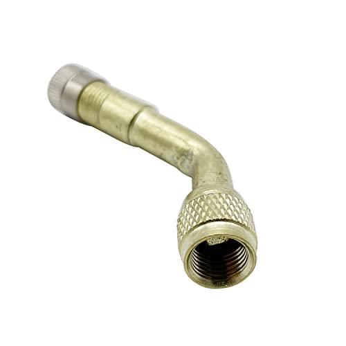 Image of 2PC Universal 135 Degree Tire Valve Extension Adapter Brass Air Tyre Extension