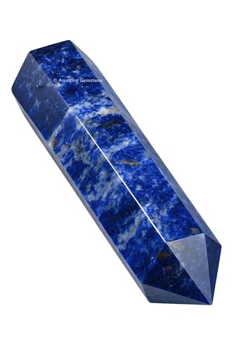 Image of Amazing Gemstone Large Sodalite Crystal Towers ~ Natural Healing Crystal Point Obelisk for Reiki Healing and Crystal Grid (5.5 to 6 INCH)