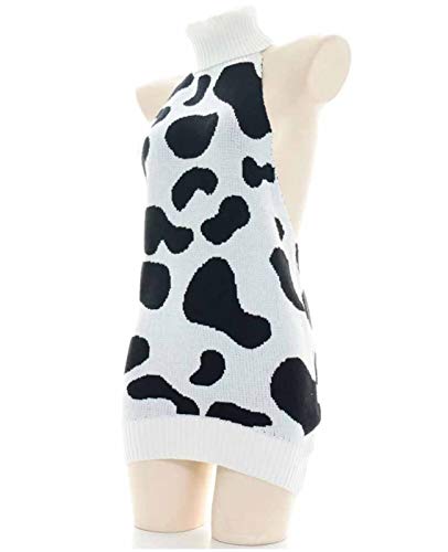 Image of Olens Japan Style Turtleneck Sleeveless Open Back Sweater Anime Cosplay Sweater
