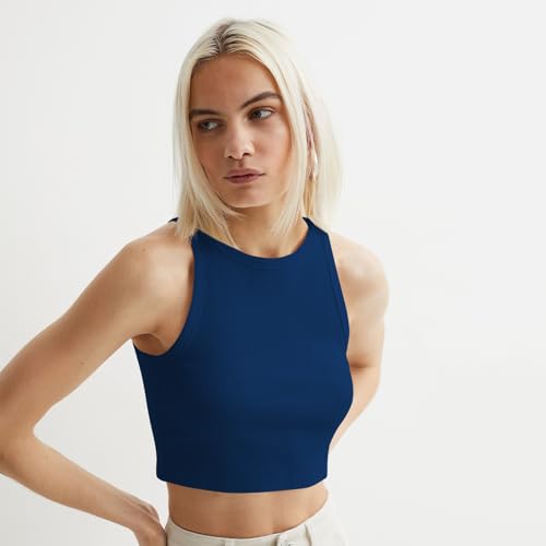 Image of KERI PERRY Tops for Women Crop Top for Women's Tank Activewear Tee Sports Western Casual Cotton Camisole Pack of 3 Combo