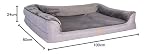Lebon - Hundebett Balou Plus - Orthopädisch - Bis 90 Grad waschbar - 100x80cm - Dicke Liegefläche - Hochwertig und Made IN EU