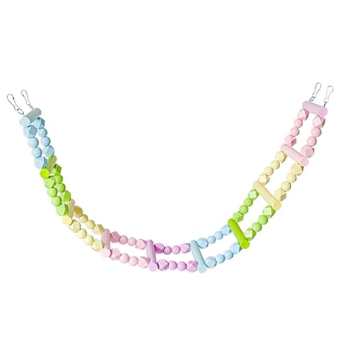 ShengQuanHao Bird Ladder Bridge Bird Cage Accessories Parrot Playstand Activity Center for Hamster, 10 Ladders