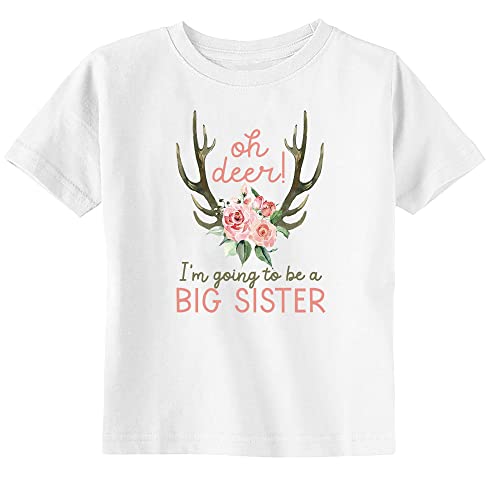 Oh Deer I'm Going to be a Big Sister Toddler Tee & Raglan Tee