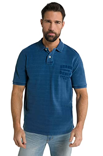 JP 1880 Herren große Größen Übergrößen Menswear L-8XL Poloshirt, Halbarm, Piqué, Vintage Jeans Look, bis 8 XL tiefseeblau 8XL 801928738-8XL Cover