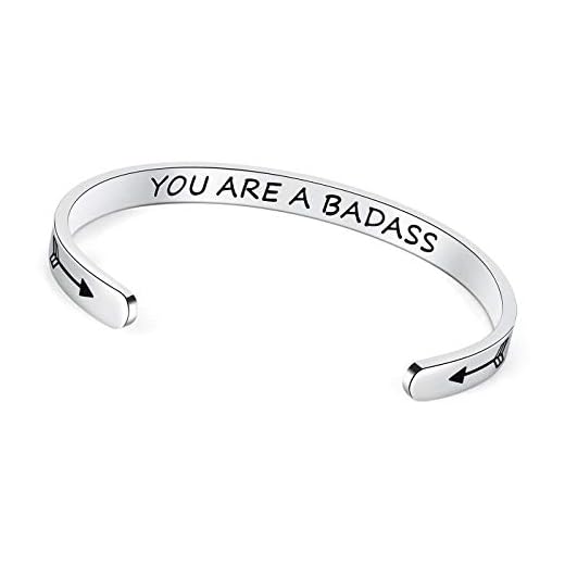 TONY & SANDY You are a Badass Bracelet Bad Assed Funny Badass Gifts for Women To My Badass Daughter Niece Granddaughter Badass Gang Jewelry Birthday Christmas Stocking Stuffers Presents