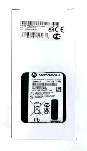 Motorola Solutions PMNN4424, PMNN4424B OEM Li-ion 2350 mAh Radio Battery. Submersible IP68 Rating, IMPRES Charging Technology. APX4000 APX3000 APX900 APX1000