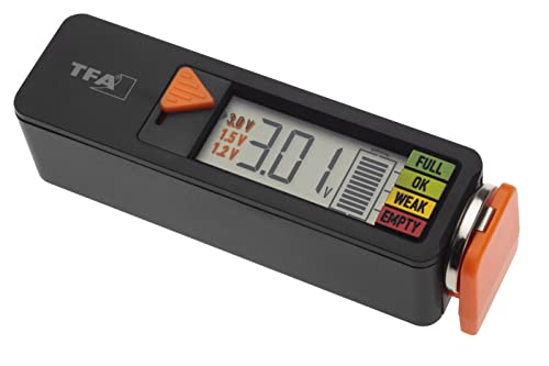 TFA Dostmann Betterijtester BatteryCheck, 98.1126.01, voor batterijen en accu's (AAA, AA, C, D), knoopcel, Blokbatterij… - Image 3