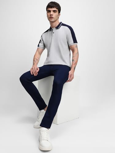 Image of Dennis Lingo Men's Cotton Solid Slim Fit T-Shirt