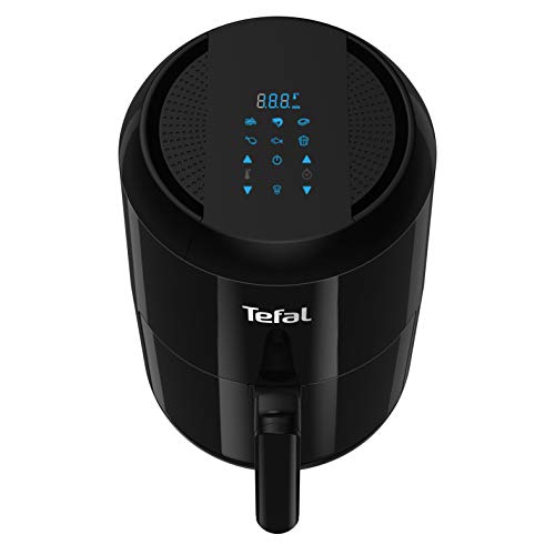 Tefal Mini Heißluftfritteuse Easy Fry Compact, Heissluftfritteuse klein 1-2 Personen: 1,6 l Kapazität, 6 automatische Programme, Digitales Display, energiesparend, Friteuse ohne Öl, schwarz, EY3018 – Bild 5