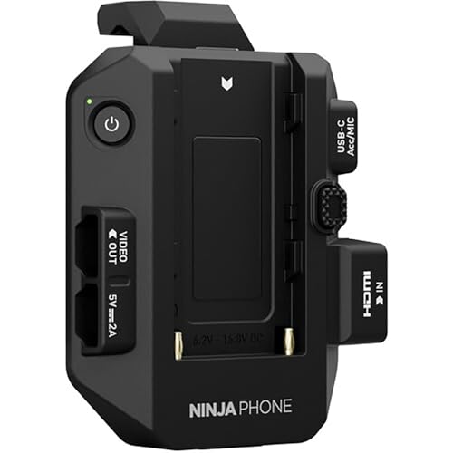 Image of Atomos Ninja Phone Video Co-Processor Bundle with NP-F770 Lithium-Ion Battery Pack, Compact AC /DC Charger & Screen Cleaning Wipes
