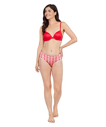 Image of Sexy Basics Women's Hipster Brief Lace Panties | Ultra-Smooth Micro Fiber Nylon Spandex Hipsters -Multi Packs