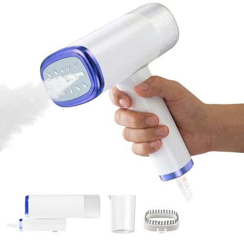 Image of Portable Clothes Steam Iron Handheld - Hand Held Foldable Clothes Steamer | 1000W Garment Steamer High-Powered, 20s Fast Heat-up Steam Removes All Fabrics Wrinkles Effectively, Suit for Travel Home