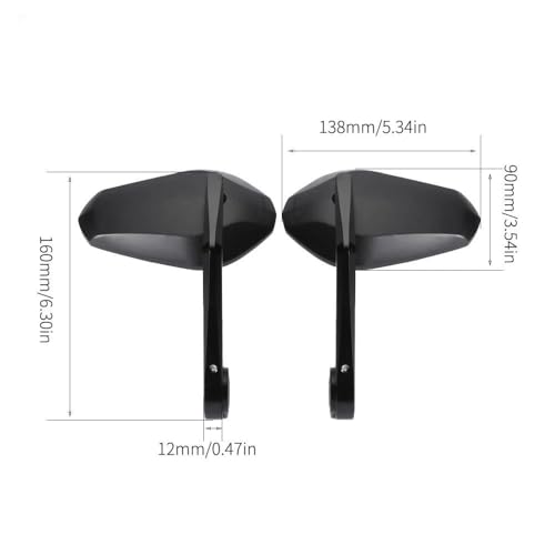 Espejo retrovisor ajustable de manillar para moto Suzuki GSX-8S 3