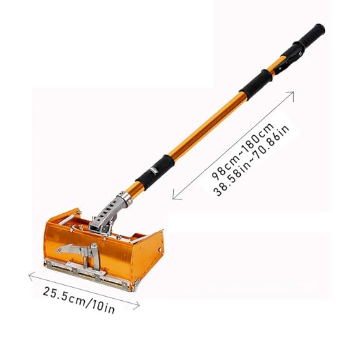 Narzędzie do klejenia płyt kartonowo-gipsowych, regulowany kąt, ręczny skrobak ścienny, regulacja kąta 120°, przedłużenie uchwytu 98-180 cm, szerokość 25 cm, mechanizm blokujący do tynkowania