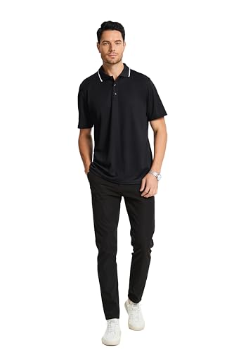 3 Pack Camisetas Polo para Hombre Manga Corta Secado Rápido Transpirable miniatura 5