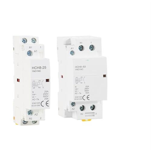 Contactor modular HCH8-25A 2P para gestionar la calefacción y domótica del hogar