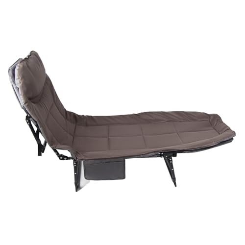 TUKRPQMRI Cuna de camping, cunas de camping plegables for adultos, cuna de camping al aire libre for una sola persona con respaldo ajustable for siestas en la oficina, playa, patio, viajes/163