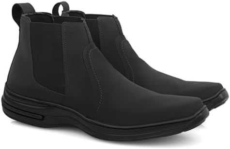 Botina Bota Masculina Chelsea Leve Macia Confort 8013