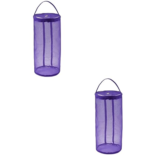 VILLCASE 2 Piezas bolsa para labores de tejer bolsa de tejer bolsa ganchillo Bolsa de crochet titular de tejer bolsa de almacenamiento de hilo de tejer manual hilo de ganchillo Púrpura