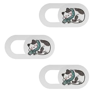 Illkjasfc Tier Webcam-Abdeckungen Schlafende Katze