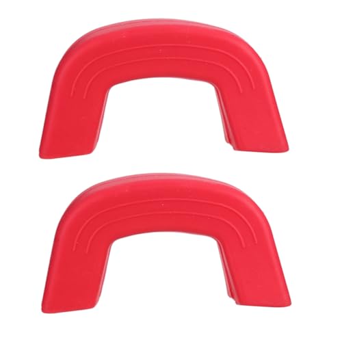 MOTHNUR Protector para Asas de Ollas Resistente al Calor Funda Antideslizante para Mango de Sartén y Cacerola Accesorio de Cocina Seguro para Wok y Cazo de Rojo Mediano