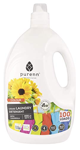 Purenn - Detergente ecológico para ropa de color con extracto de caléndula, 3000 ml