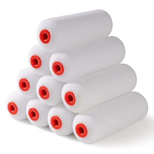 Mister Rui 4 Foam Roller Covers 10-Pack for Cabinets Furniture & DIY