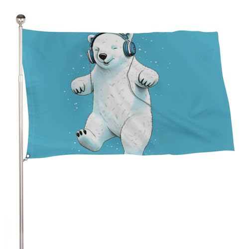 Drapeaux de jardin portant des écouteurs avec œillets premium