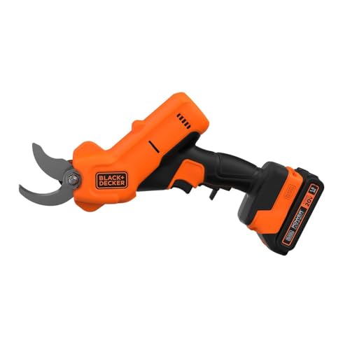 BLACK+DECKER 20V MAX* Cordless Pruner Kit, Power Pruning Shears, Battery and Charger Included (BCPR320C1)