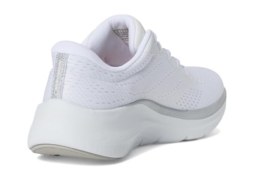 Skechers Arch Fit 2.0 - Glow The Distance Shoes Em Branco/Prateado, Tamanho 39, Vegan, LaváVel à MáQuina - 6
