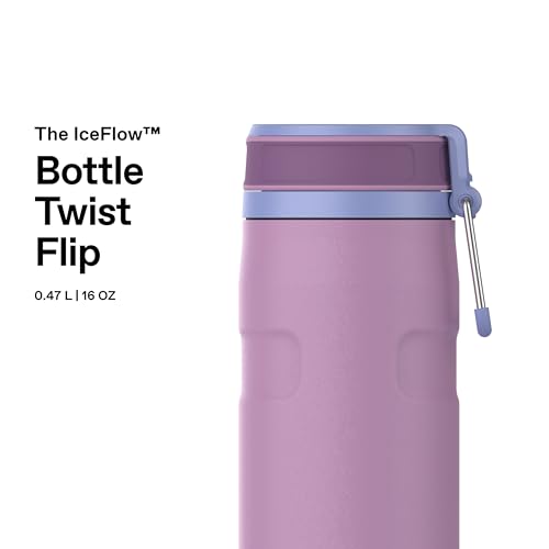STANLEY 1913 IceFlow Bottle Twist Flip 0.47L - Kühlt 12 Stunden - 3 Tage Eisgekühlt - Spülmaschinenfest - Recycelter Edelstahl - BPA Frei… – Ansicht 3