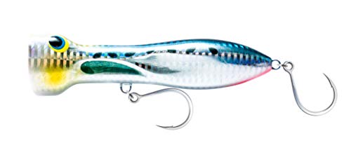 Nomad Design Chug Norris Topwater Popper Lure Collection &ndash; Floating Offshore Saltwater Surface Fishing Plug, 150mm, 6", 3oz, Sardine