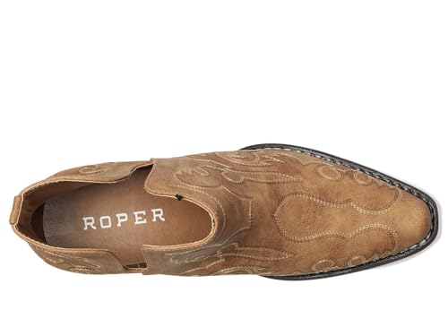 Image of ROPER Womens Ava Embroidered Snip Toe Casual Boots Ankle Low Heel 1-2 inch