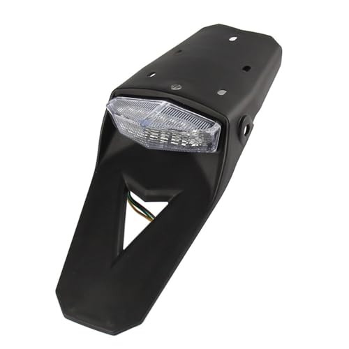 Luz trasera universal de 12V para moto de cross y trial homologada con parada 3
