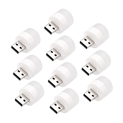 DOITOOL Led Night Light 10 Pack Dimmable Soft Warm Light Bulbs Bedside Lamp Portable Light for Home Hotel Restaurant Bedroom
