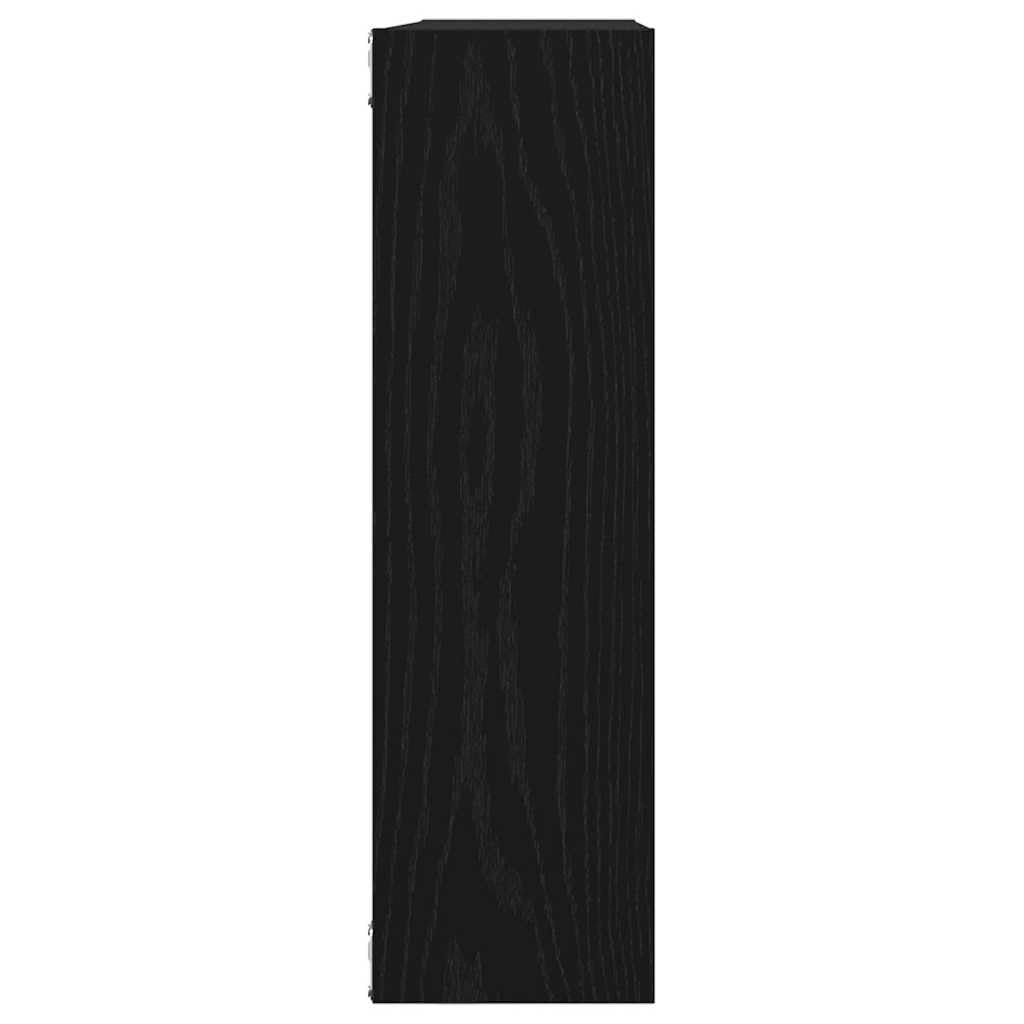 vidaXL Wandregal Schwarze Eiche 75 x 16 x 55 cm Holzwerkstoff