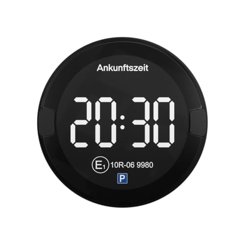OOONO P-DISC NO2 - Elektronische Parkscheibe mit Zulassung fürs Auto - Automatische Digitale Parkscheibe Elektrisch mit Zulassung vom KBA nach StVO - Elektrische Parkuhr Auto zugelassen
