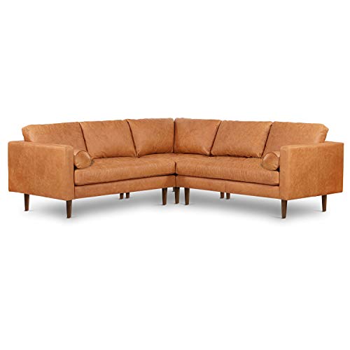 Poly and BARK Napa 98 Leather Corner Sectional