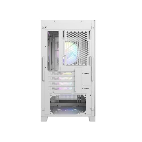 Gabinete para PC PCCOOLER CPS - C3D310 ARGB Blanco - Chasis M-ATX para Gaming con 2 ventiladores ARGB, compatible con placas base M-ATX/ITX y tarjetas gráficas de hasta 350 mm miniatura 5